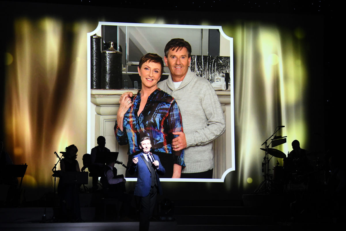 081 Daniel O'Donnell added a personal touch to his show with a photo of his wife.jpg